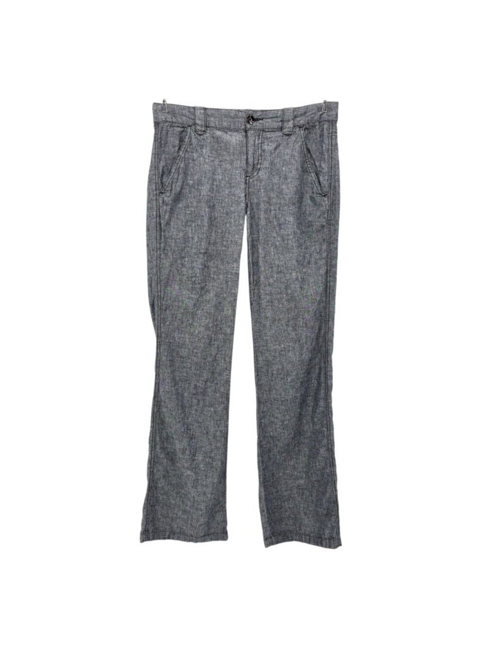 Anthropologie Daughters Of The Liberation Womens 4 Pants Linen Blend Flared Gray